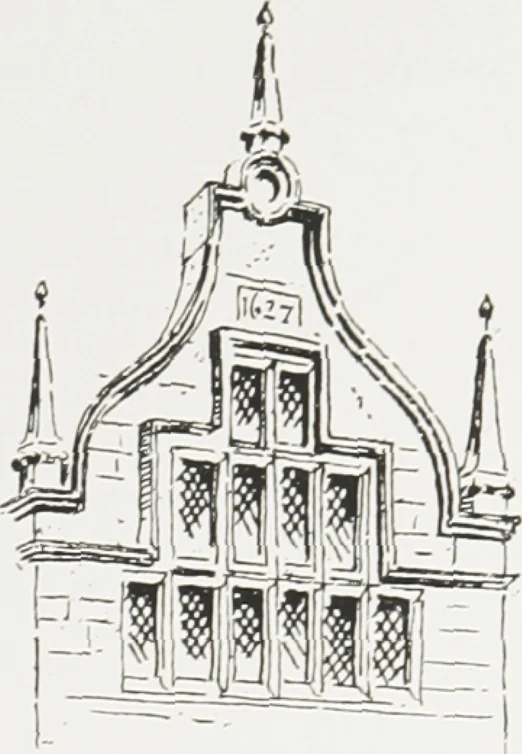 An illustration from Early renaissance architecture in England : a historical and descriptive account of the Tudor, Elizabethan, and Jacobean periods, 1500-1625 : for the use of students and others, 1914, leaf 168
