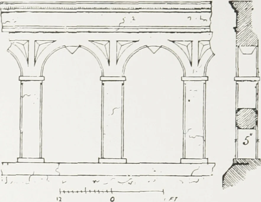 An illustration from Early renaissance architecture in England : a historical and descriptive account of the Tudor, Elizabethan, and Jacobean periods, 1500-1625 : for the use of students and others, 1914, leaf 169