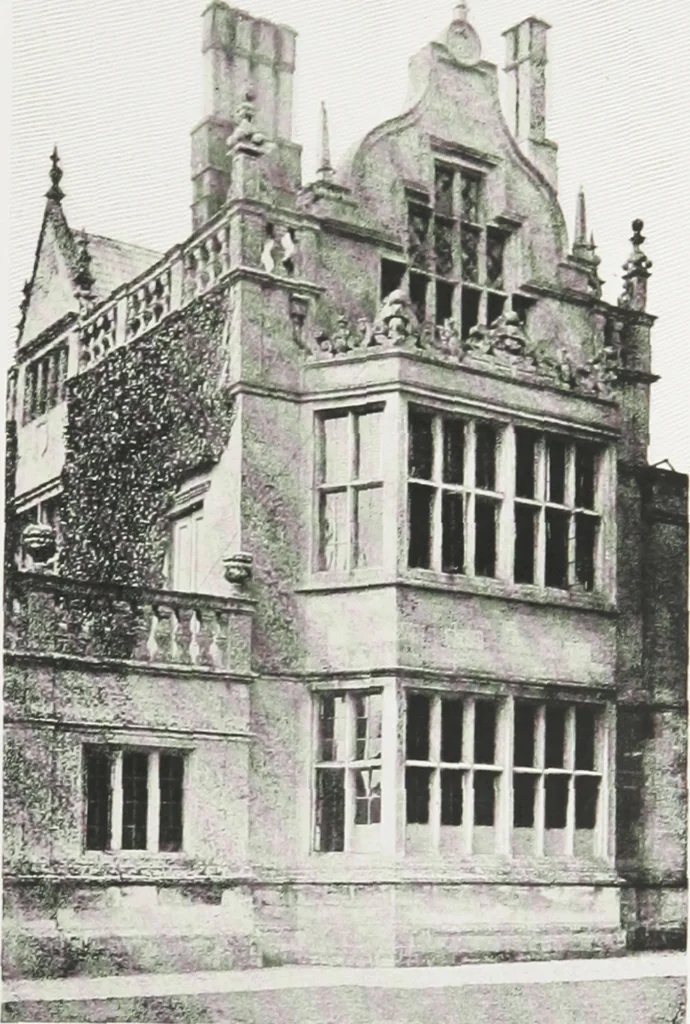 An illustration from Early renaissance architecture in England : a historical and descriptive account of the Tudor, Elizabethan, and Jacobean periods, 1500-1625 : for the use of students and others, 1914, leaf 170