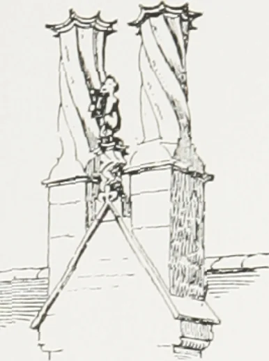 An illustration from Early renaissance architecture in England : a historical and descriptive account of the Tudor, Elizabethan, and Jacobean periods, 1500-1625 : for the use of students and others, 1914, leaf 172