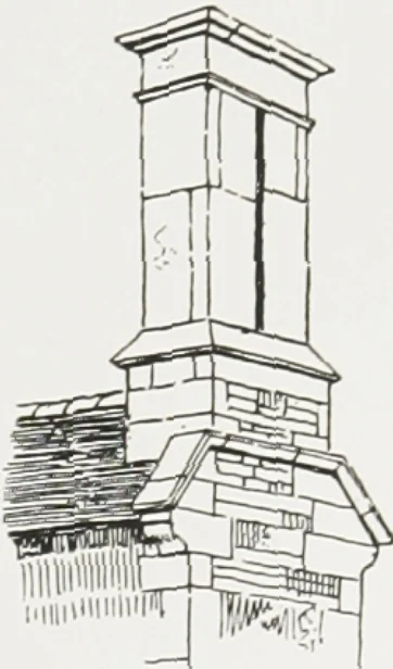 An illustration from Early renaissance architecture in England : a historical and descriptive account of the Tudor, Elizabethan, and Jacobean periods, 1500-1625 : for the use of students and others, 1914, leaf 174