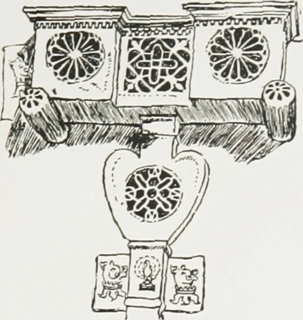 An illustration from Early renaissance architecture in England : a historical and descriptive account of the Tudor, Elizabethan, and Jacobean periods, 1500-1625 : for the use of students and others, 1914, leaf 178