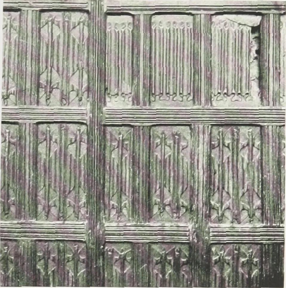 An illustration from Early renaissance architecture in England : a historical and descriptive account of the Tudor, Elizabethan, and Jacobean periods, 1500-1625 : for the use of students and others, 1914, leaf 200