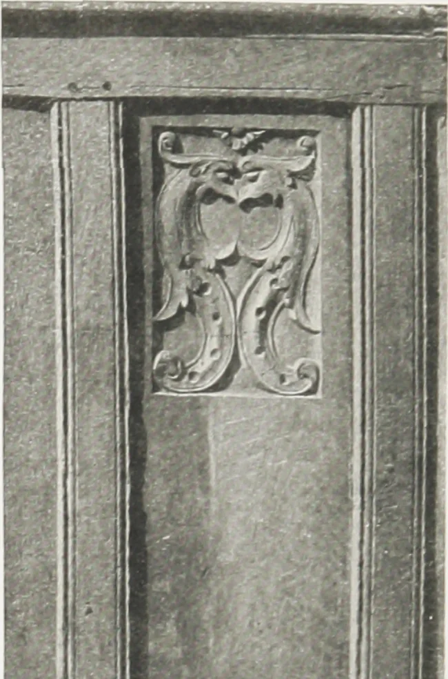 An illustration from Early renaissance architecture in England : a historical and descriptive account of the Tudor, Elizabethan, and Jacobean periods, 1500-1625 : for the use of students and others, 1914, leaf 201