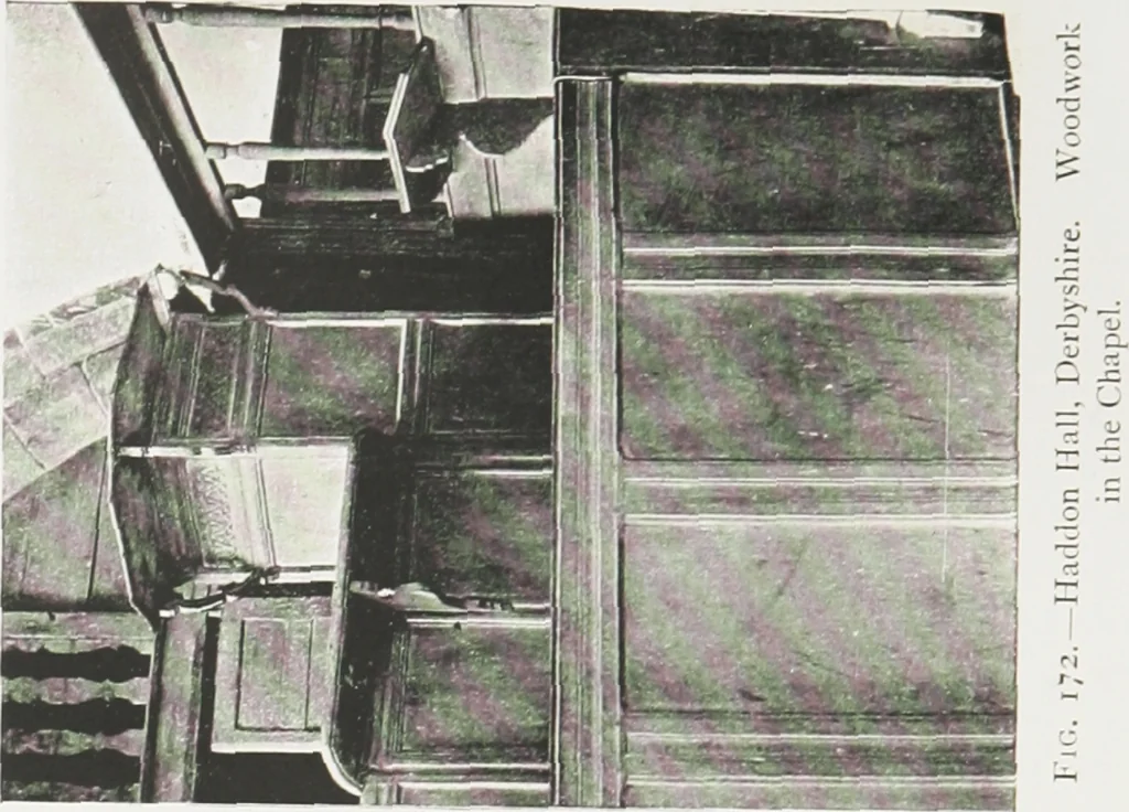 An illustration from Early renaissance architecture in England : a historical and descriptive account of the Tudor, Elizabethan, and Jacobean periods, 1500-1625 : for the use of students and others, 1914, leaf 205
