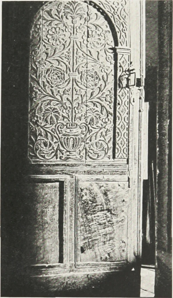 An illustration from Early renaissance architecture in England : a historical and descriptive account of the Tudor, Elizabethan, and Jacobean periods, 1500-1625 : for the use of students and others, 1914, leaf 208