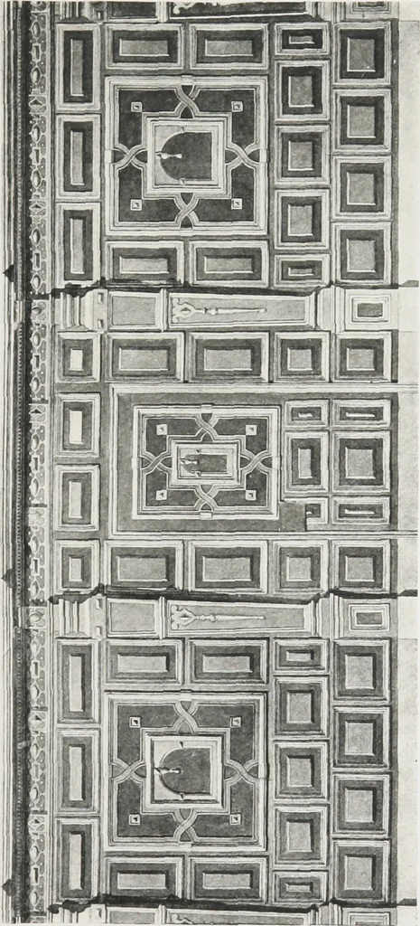 An illustration from Early renaissance architecture in England : a historical and descriptive account of the Tudor, Elizabethan, and Jacobean periods, 1500-1625 : for the use of students and others, 1914, leaf 210