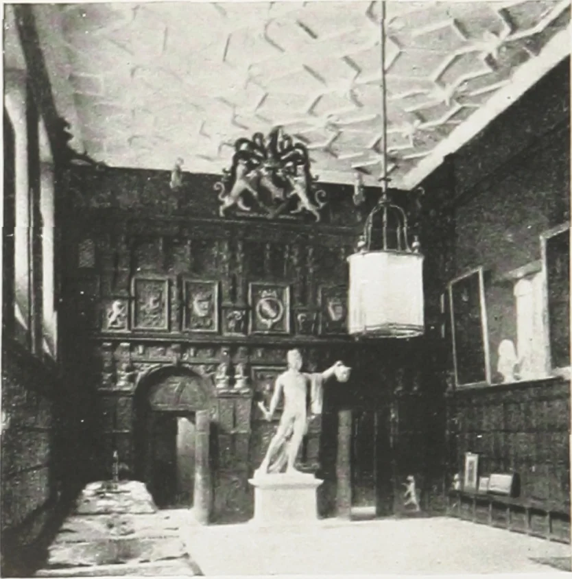 An illustration from Early renaissance architecture in England : a historical and descriptive account of the Tudor, Elizabethan, and Jacobean periods, 1500-1625 : for the use of students and others, 1914, leaf 213