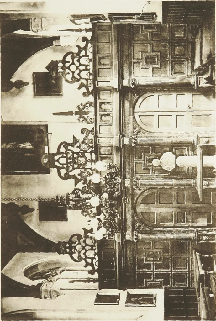 An illustration from Early renaissance architecture in England : a historical and descriptive account of the Tudor, Elizabethan, and Jacobean periods, 1500-1625 : for the use of students and others, 1914, leaf 214
