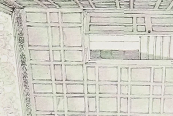 An illustration from Early renaissance architecture in England : a historical and descriptive account of the Tudor, Elizabethan, and Jacobean periods, 1500-1625 : for the use of students and others, 1914, leaf 218