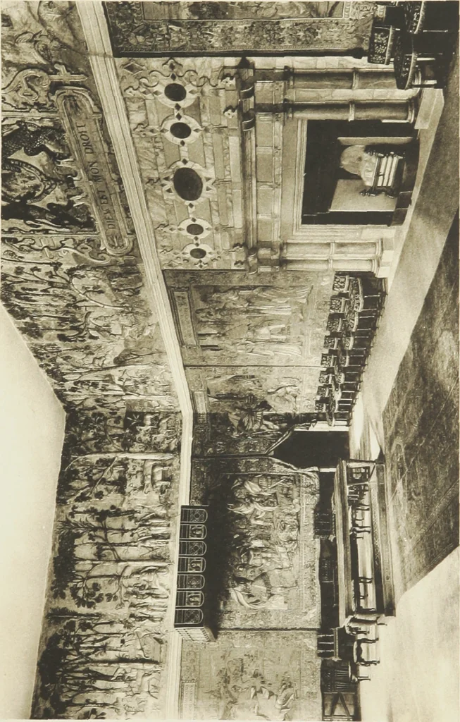 An illustration from Early renaissance architecture in England : a historical and descriptive account of the Tudor, Elizabethan, and Jacobean periods, 1500-1625 : for the use of students and others, 1914, leaf 226