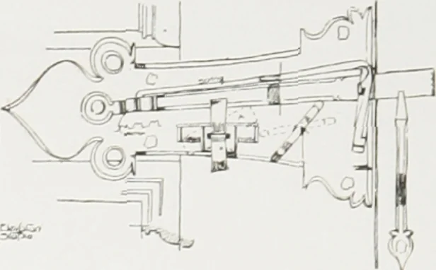 An illustration from Early renaissance architecture in England : a historical and descriptive account of the Tudor, Elizabethan, and Jacobean periods, 1500-1625 : for the use of students and others, 1914, leaf 229