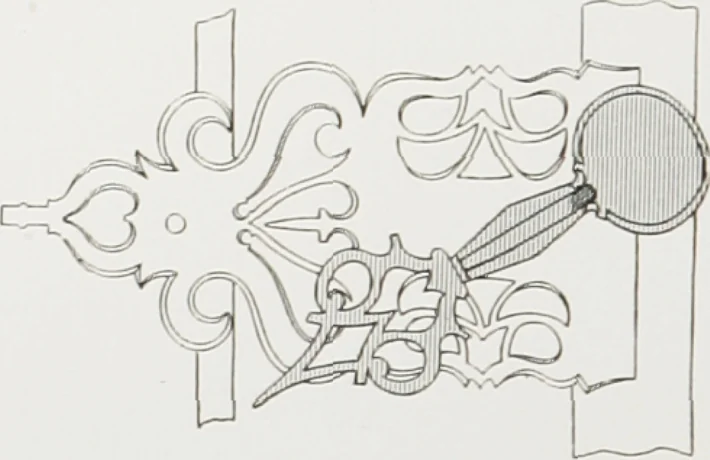 An illustration from Early renaissance architecture in England : a historical and descriptive account of the Tudor, Elizabethan, and Jacobean periods, 1500-1625 : for the use of students and others, 1914, leaf 229