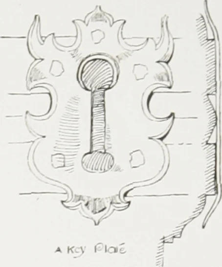 An illustration from Early renaissance architecture in England : a historical and descriptive account of the Tudor, Elizabethan, and Jacobean periods, 1500-1625 : for the use of students and others, 1914, leaf 231