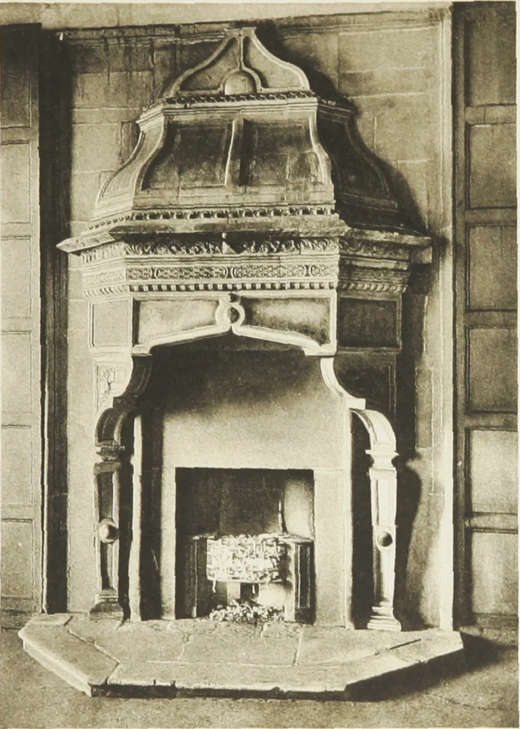 An illustration from Early renaissance architecture in England : a historical and descriptive account of the Tudor, Elizabethan, and Jacobean periods, 1500-1625 : for the use of students and others, 1914, leaf 240