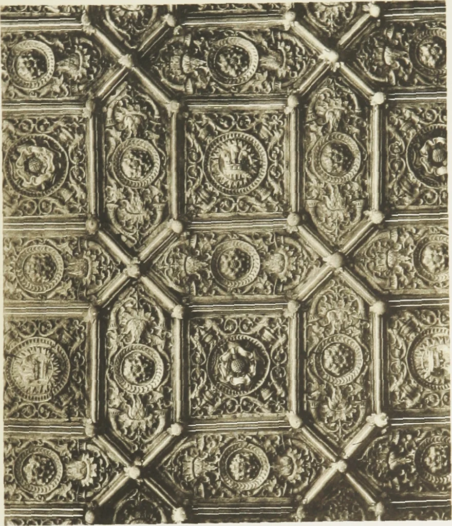 An illustration from Early renaissance architecture in England : a historical and descriptive account of the Tudor, Elizabethan, and Jacobean periods, 1500-1625 : for the use of students and others, 1914, leaf 248