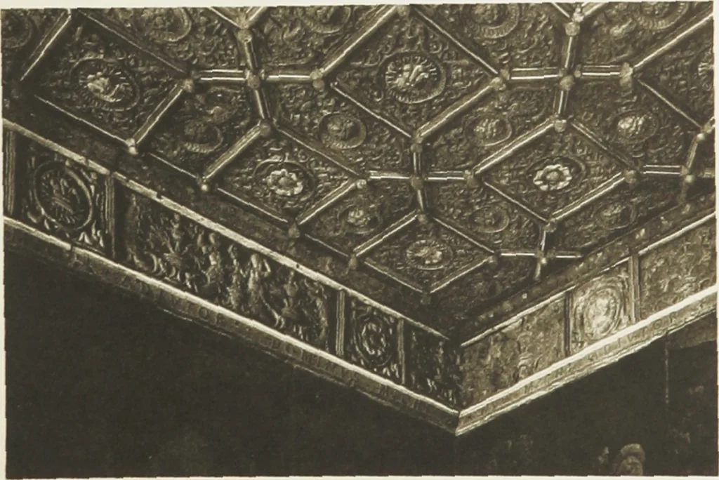 An illustration from Early renaissance architecture in England : a historical and descriptive account of the Tudor, Elizabethan, and Jacobean periods, 1500-1625 : for the use of students and others, 1914, leaf 248