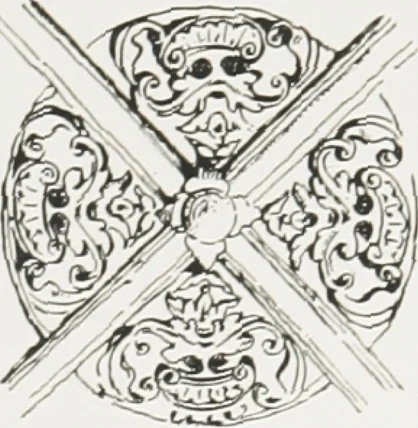 An illustration from Early renaissance architecture in England : a historical and descriptive account of the Tudor, Elizabethan, and Jacobean periods, 1500-1625 : for the use of students and others, 1914, leaf 250