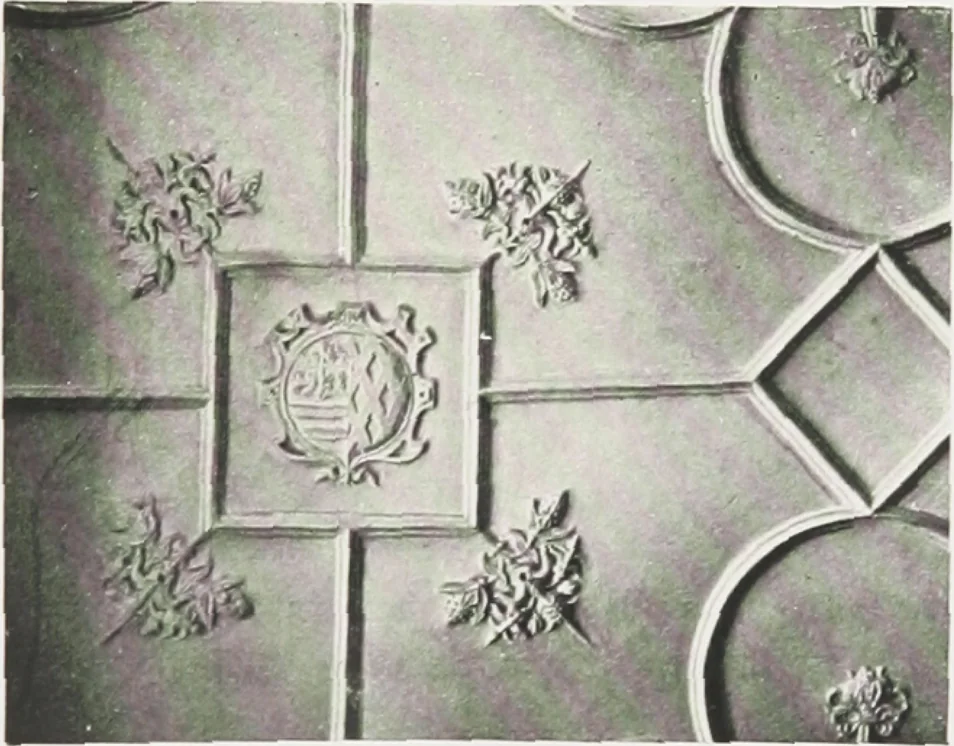 An illustration from Early renaissance architecture in England : a historical and descriptive account of the Tudor, Elizabethan, and Jacobean periods, 1500-1625 : for the use of students and others, 1914, leaf 250