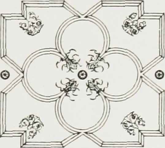 An illustration from Early renaissance architecture in England : a historical and descriptive account of the Tudor, Elizabethan, and Jacobean periods, 1500-1625 : for the use of students and others, 1914, leaf 256