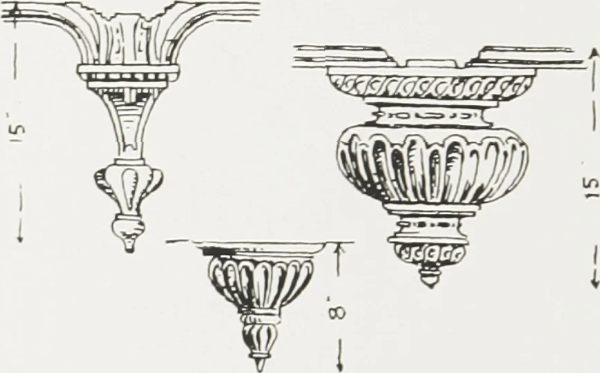 An illustration from Early renaissance architecture in England : a historical and descriptive account of the Tudor, Elizabethan, and Jacobean periods, 1500-1625 : for the use of students and others, 1914, leaf 257