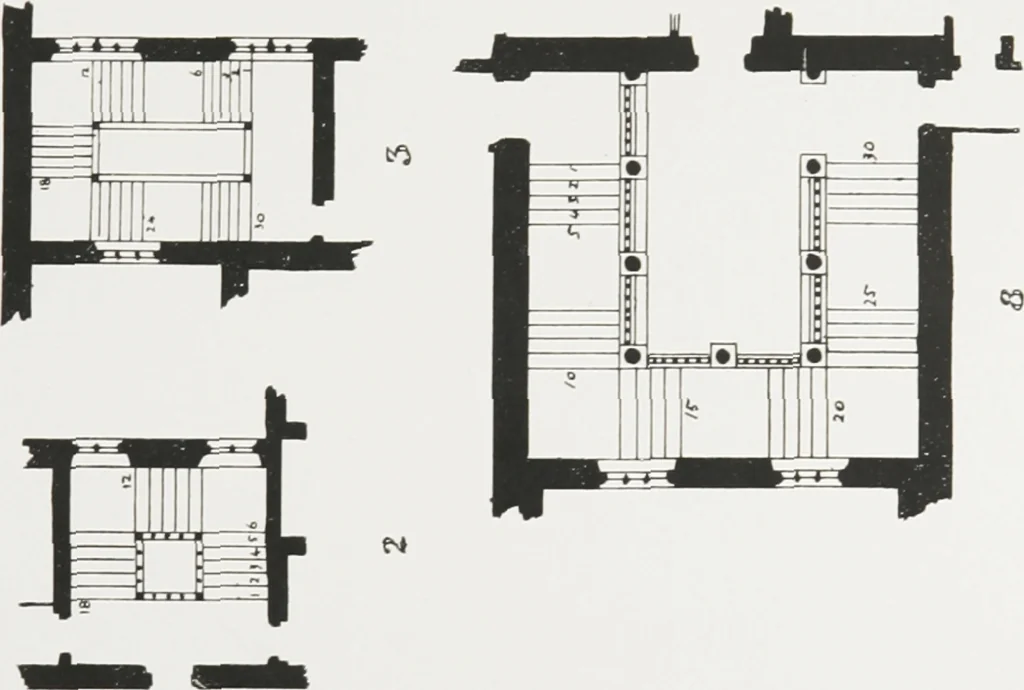 An illustration from Early renaissance architecture in England : a historical and descriptive account of the Tudor, Elizabethan, and Jacobean periods, 1500-1625 : for the use of students and others, 1914, leaf 268