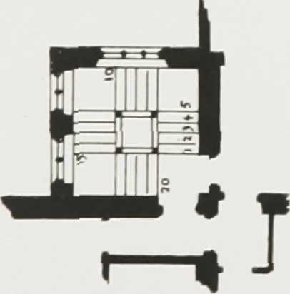An illustration from Early renaissance architecture in England : a historical and descriptive account of the Tudor, Elizabethan, and Jacobean periods, 1500-1625 : for the use of students and others, 1914, leaf 268