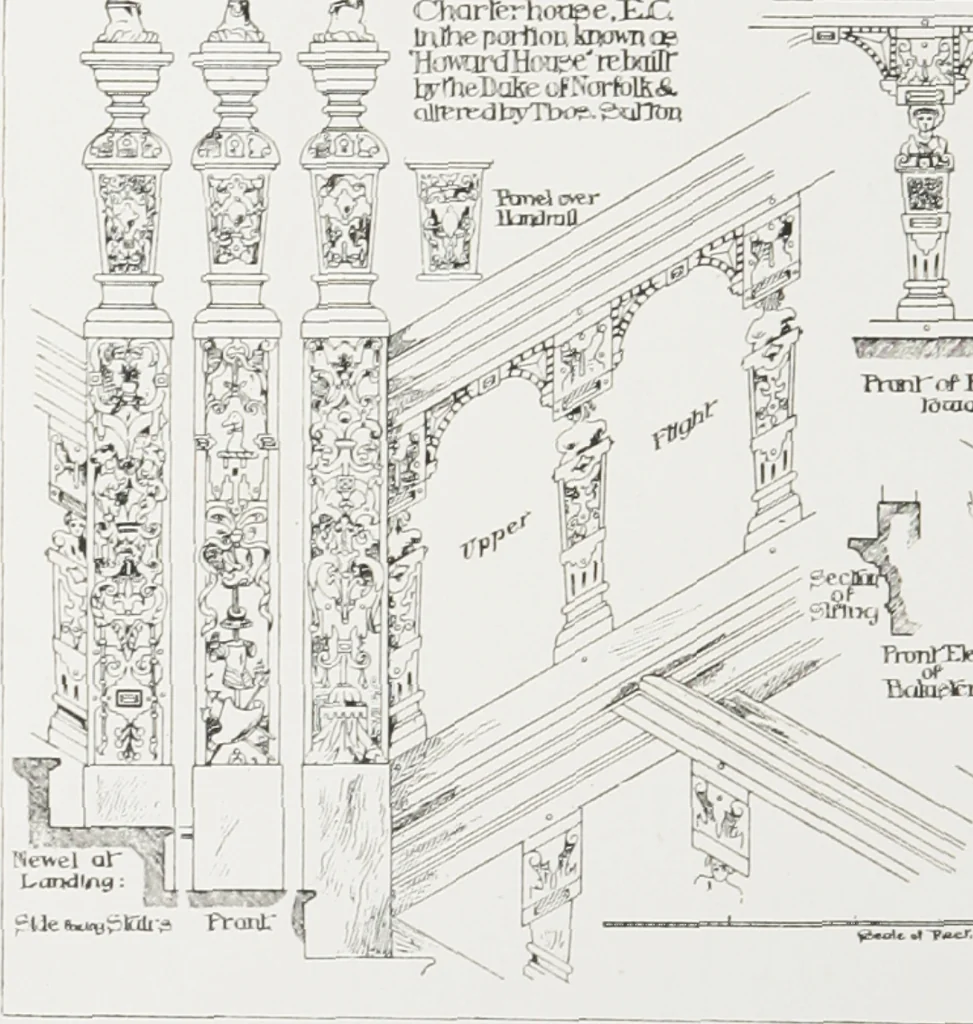 An illustration from Early renaissance architecture in England : a historical and descriptive account of the Tudor, Elizabethan, and Jacobean periods, 1500-1625 : for the use of students and others, 1914, leaf 273