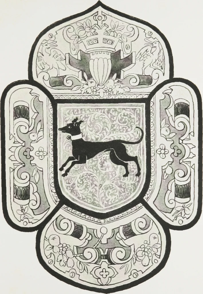An illustration from Early renaissance architecture in England : a historical and descriptive account of the Tudor, Elizabethan, and Jacobean periods, 1500-1625 : for the use of students and others, 1914, leaf 284