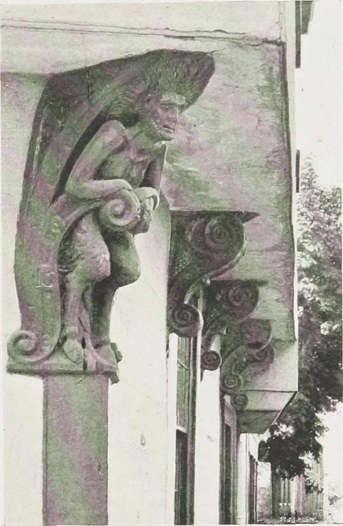 An illustration from Early renaissance architecture in England : a historical and descriptive account of the Tudor, Elizabethan, and Jacobean periods, 1500-1625 : for the use of students and others, 1914, leaf 292