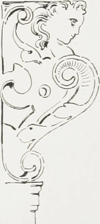 An illustration from Early renaissance architecture in England : a historical and descriptive account of the Tudor, Elizabethan, and Jacobean periods, 1500-1625 : for the use of students and others, 1914, leaf 293