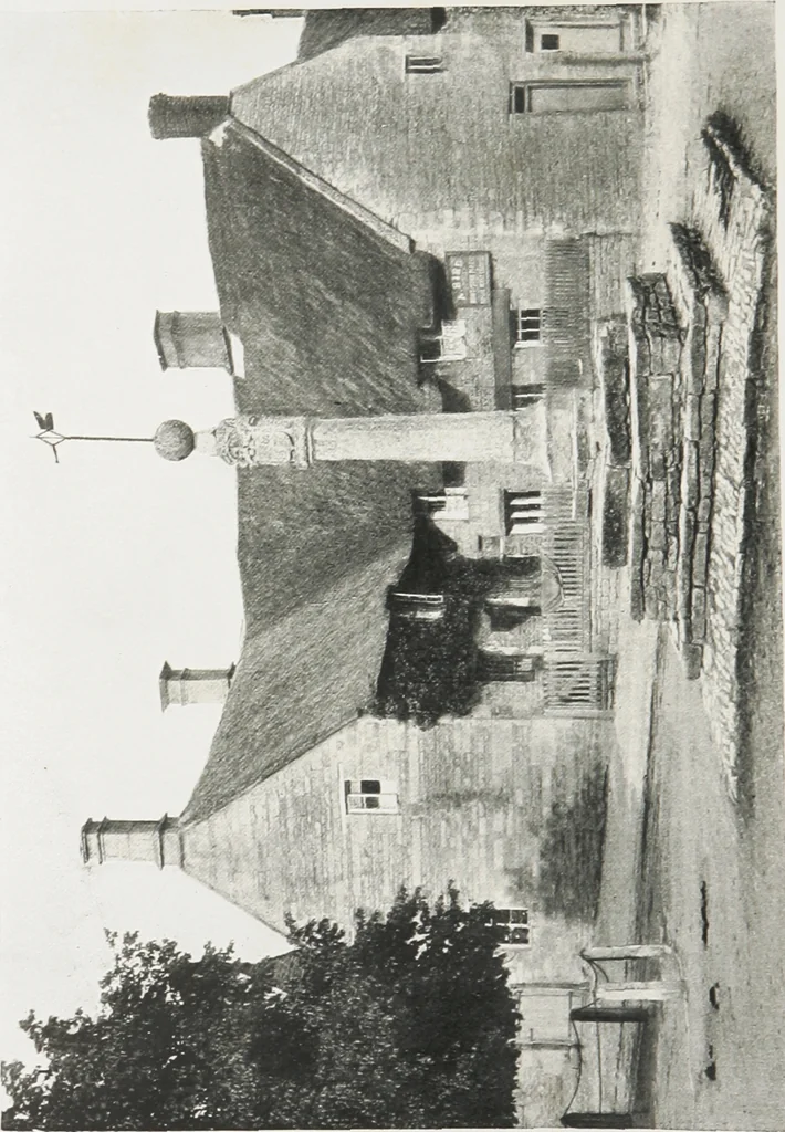An illustration from Early renaissance architecture in England : a historical and descriptive account of the Tudor, Elizabethan, and Jacobean periods, 1500-1625 : for the use of students and others, 1914, leaf 299