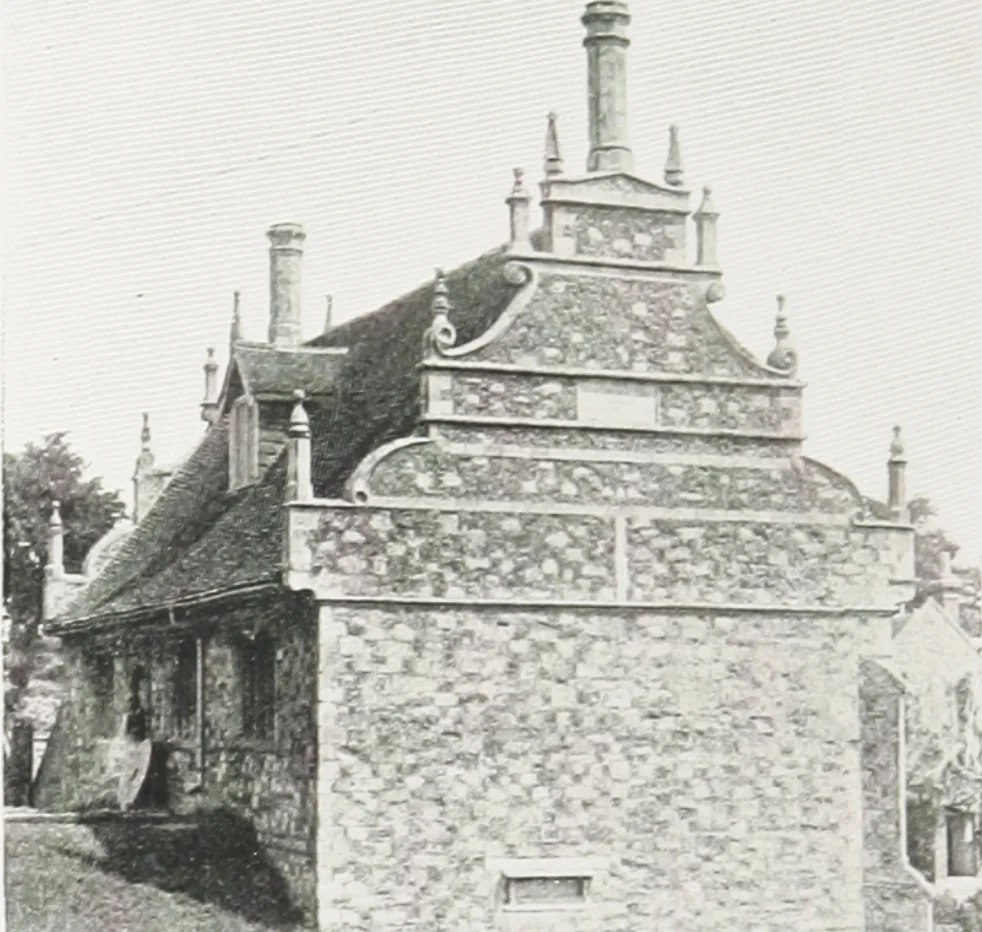 An illustration from Early renaissance architecture in England : a historical and descriptive account of the Tudor, Elizabethan, and Jacobean periods, 1500-1625 : for the use of students and others, 1914, leaf 301