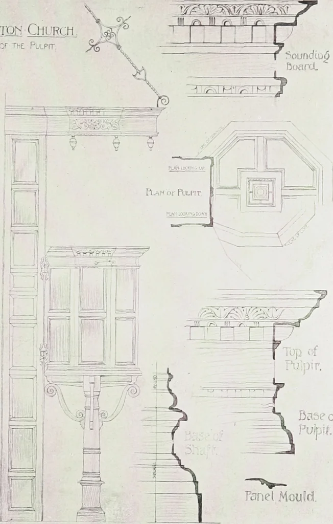An illustration from Early renaissance architecture in England : a historical and descriptive account of the Tudor, Elizabethan, and Jacobean periods, 1500-1625 : for the use of students and others, 1914, leaf 312