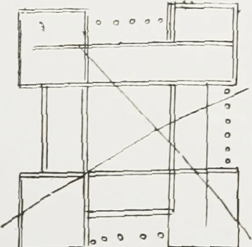 An illustration from Early renaissance architecture in England : a historical and descriptive account of the Tudor, Elizabethan, and Jacobean periods, 1500-1625 : for the use of students and others, 1914, leaf 318