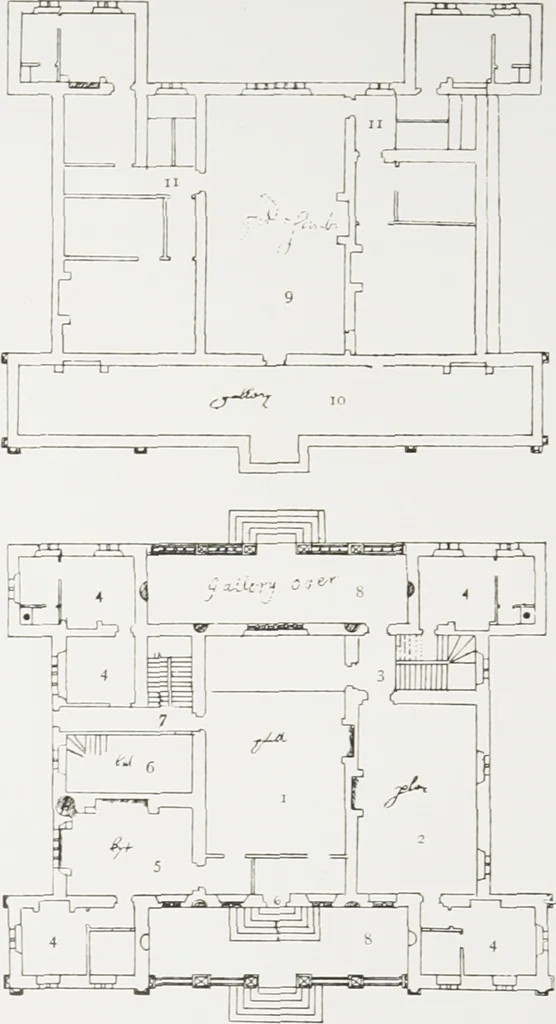 An illustration from Early renaissance architecture in England : a historical and descriptive account of the Tudor, Elizabethan, and Jacobean periods, 1500-1625 : for the use of students and others, 1914, leaf 335