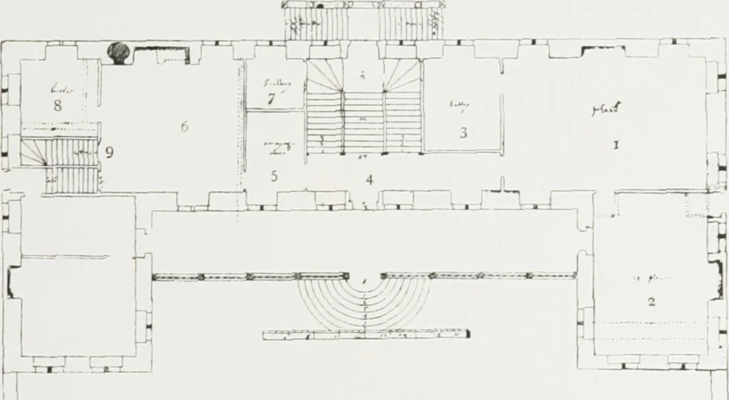 An illustration from Early renaissance architecture in England : a historical and descriptive account of the Tudor, Elizabethan, and Jacobean periods, 1500-1625 : for the use of students and others, 1914, leaf 340