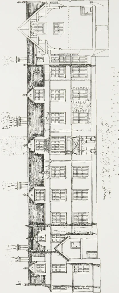 An illustration from Early renaissance architecture in England : a historical and descriptive account of the Tudor, Elizabethan, and Jacobean periods, 1500-1625 : for the use of students and others, 1914, leaf 343