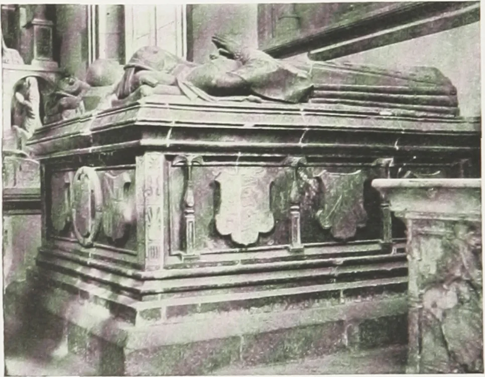 An illustration from Early renaissance architecture in England : a historical and descriptive account of the Tudor, Elizabethan, and Jacobean periods, 1500-1625 : for the use of students and others, 1914, leaf 41