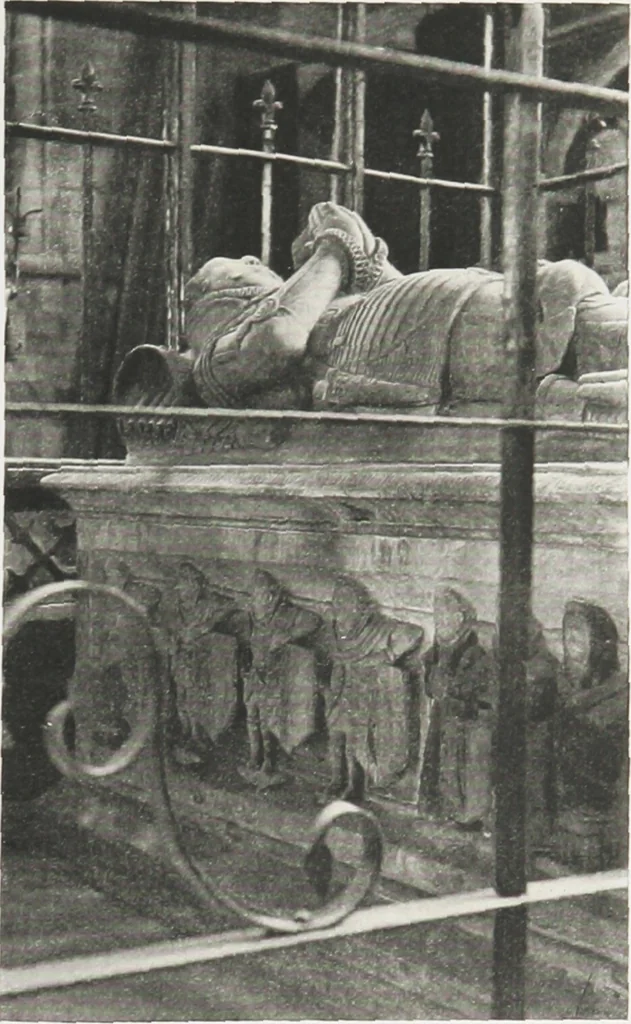 An illustration from Early renaissance architecture in England : a historical and descriptive account of the Tudor, Elizabethan, and Jacobean periods, 1500-1625 : for the use of students and others, 1914, leaf 42