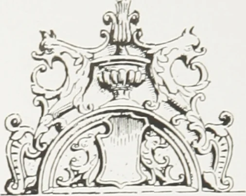 An illustration from Early renaissance architecture in England : a historical and descriptive account of the Tudor, Elizabethan, and Jacobean periods, 1500-1625 : for the use of students and others, 1914, leaf 45