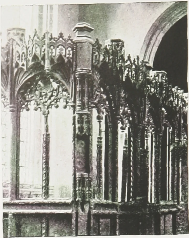 An illustration from Early renaissance architecture in England : a historical and descriptive account of the Tudor, Elizabethan, and Jacobean periods, 1500-1625 : for the use of students and others, 1914, leaf 53