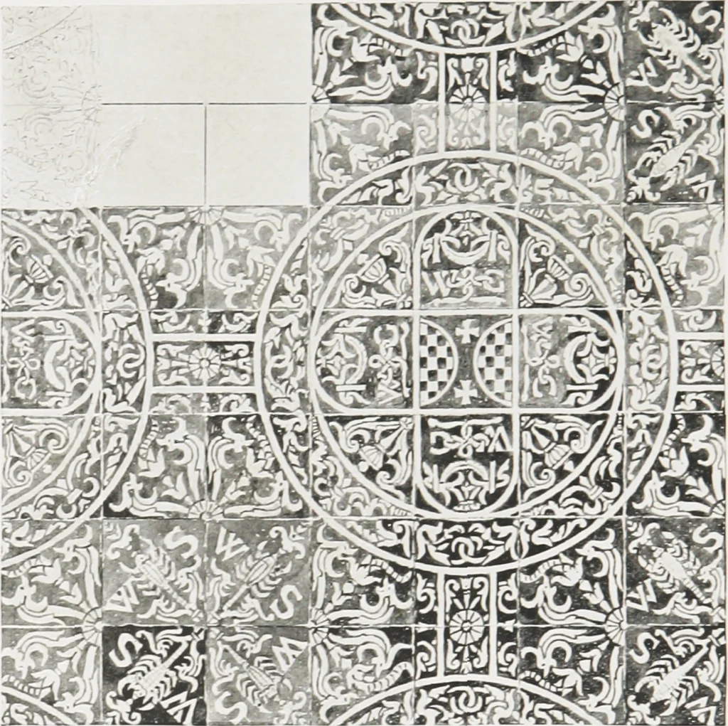An illustration from Early renaissance architecture in England : a historical and descriptive account of the Tudor, Elizabethan, and Jacobean periods, 1500-1625 : for the use of students and others, 1914, leaf 67