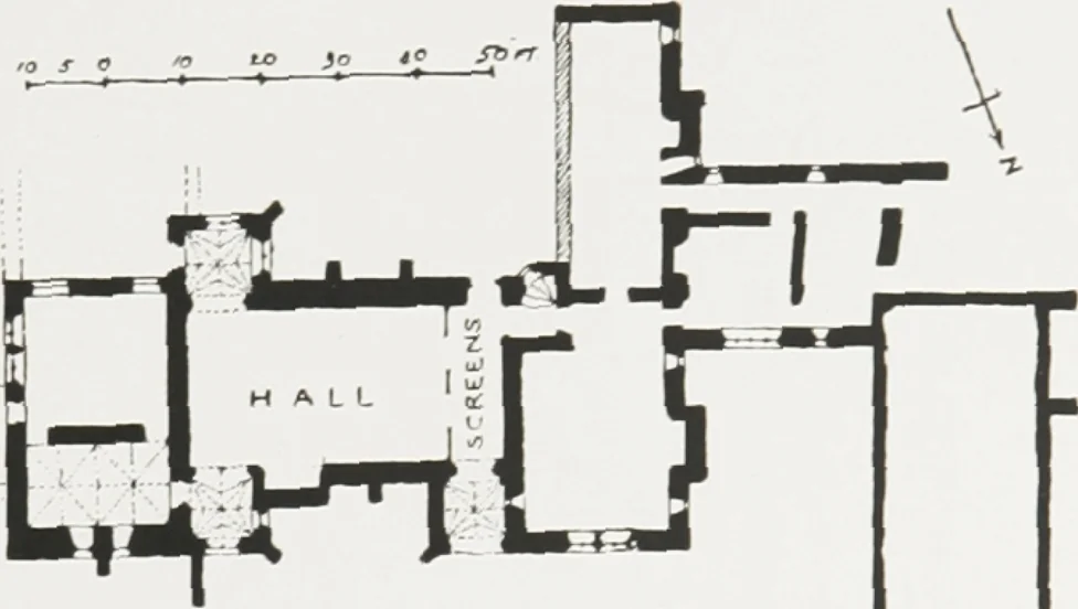 An illustration from Early renaissance architecture in England : a historical and descriptive account of the Tudor, Elizabethan, and Jacobean periods, 1500-1625 : for the use of students and others, 1914, leaf 72