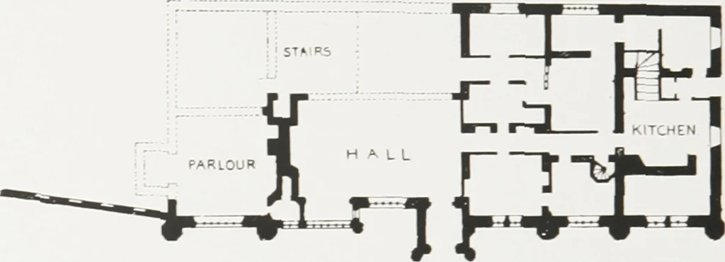 An illustration from Early renaissance architecture in England : a historical and descriptive account of the Tudor, Elizabethan, and Jacobean periods, 1500-1625 : for the use of students and others, 1914, leaf 75