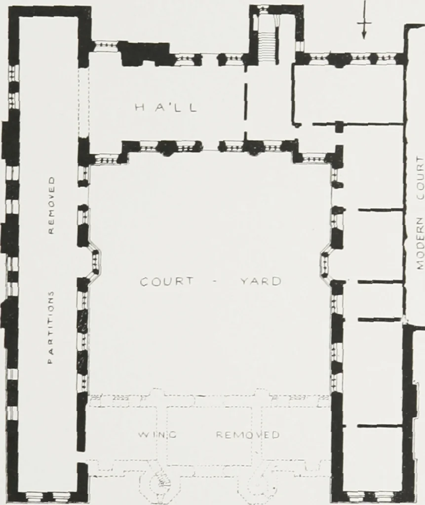 An illustration from Early renaissance architecture in England : a historical and descriptive account of the Tudor, Elizabethan, and Jacobean periods, 1500-1625 : for the use of students and others, 1914, leaf 80