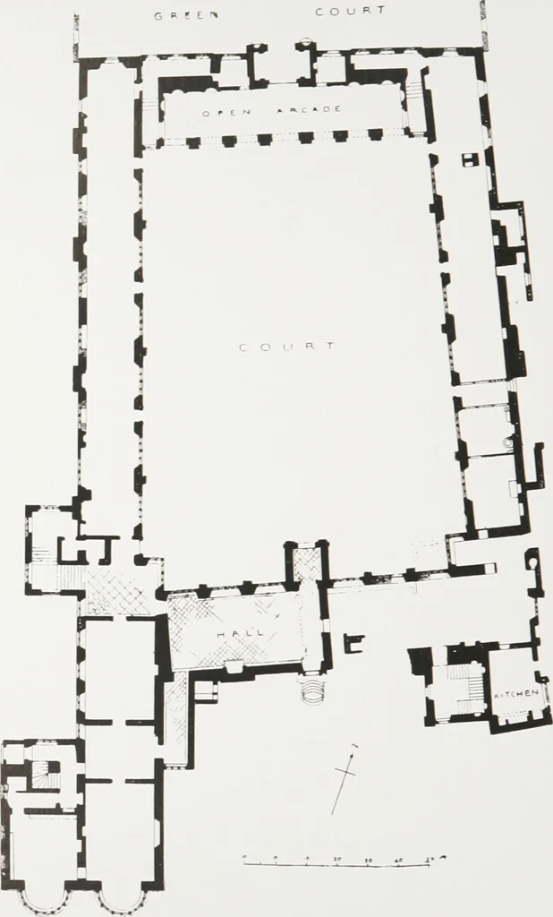 An illustration from Early renaissance architecture in England : a historical and descriptive account of the Tudor, Elizabethan, and Jacobean periods, 1500-1625 : for the use of students and others, 1914, leaf 97