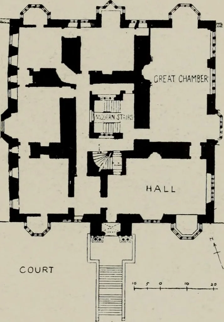 An illustration from Early renaissance architecture in England; a historical and descriptive account of the Tudor, Elizabethan, and Jacobean periods, 1500-1625, for the use of students and others, 1914, leaf 113