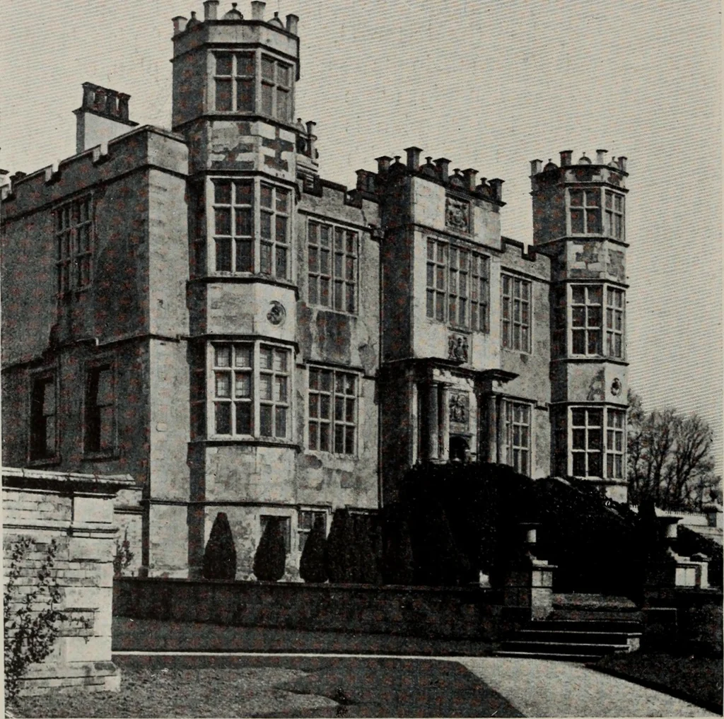 An illustration from Early renaissance architecture in England; a historical and descriptive account of the Tudor, Elizabethan, and Jacobean periods, 1500-1625, for the use of students and others, 1914, leaf 114