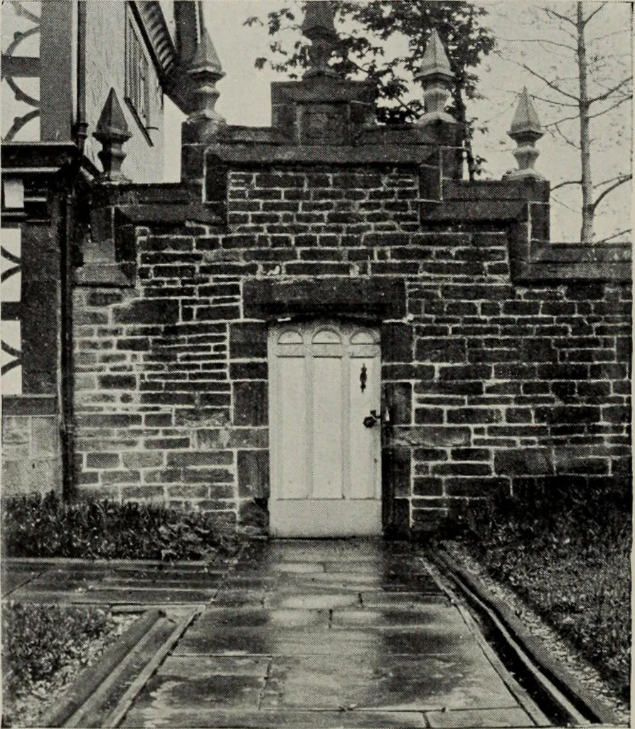 An illustration from Early renaissance architecture in England; a historical and descriptive account of the Tudor, Elizabethan, and Jacobean periods, 1500-1625, for the use of students and others, 1914, leaf 130